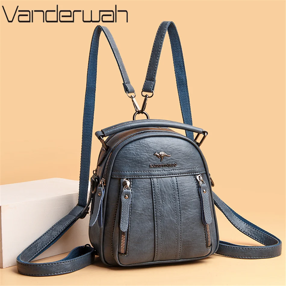 Leatherwork Letters - 4 In 1 Leather Backpacks Multifunction