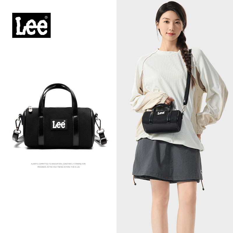 Leatherwork Letters - LEE Mini Classics Black Ladies Handbag