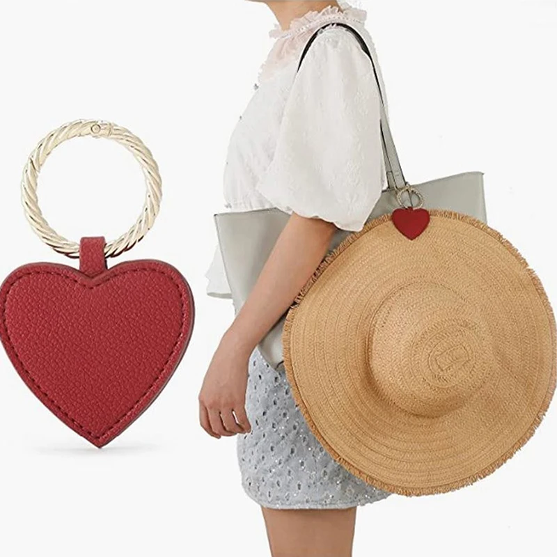 Leather Work Hat - 1Pcs Magnetic Hat Clip PU Leather
