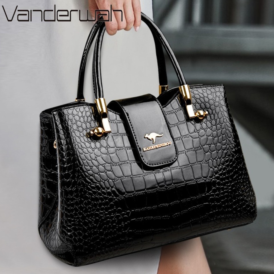 Leatherwork Letters - KAIDIFEINIROO Kangaroo Brand Casual Tote Bag