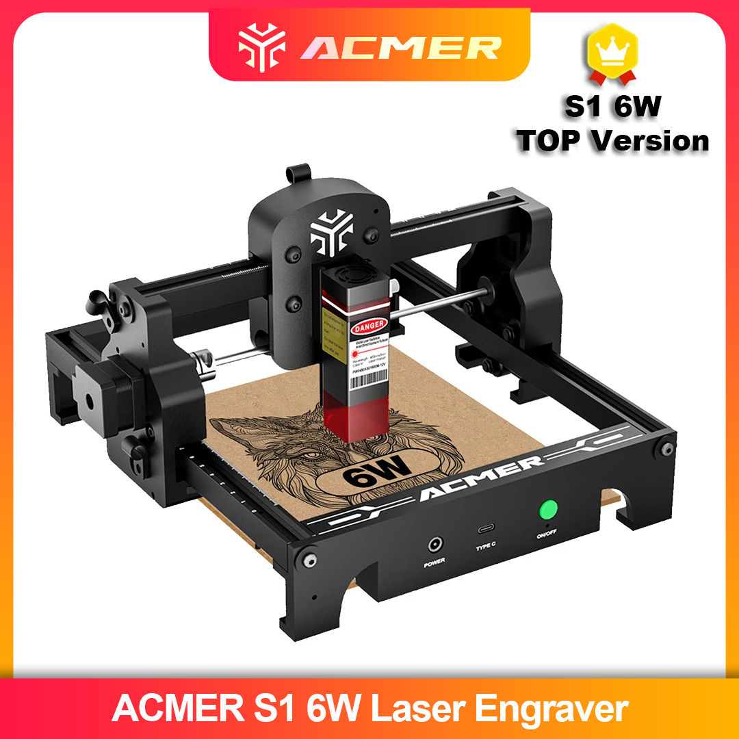 Leatherworking Equipment - ACMER S1 2.5/3.5/6W Laser Engraver Machine