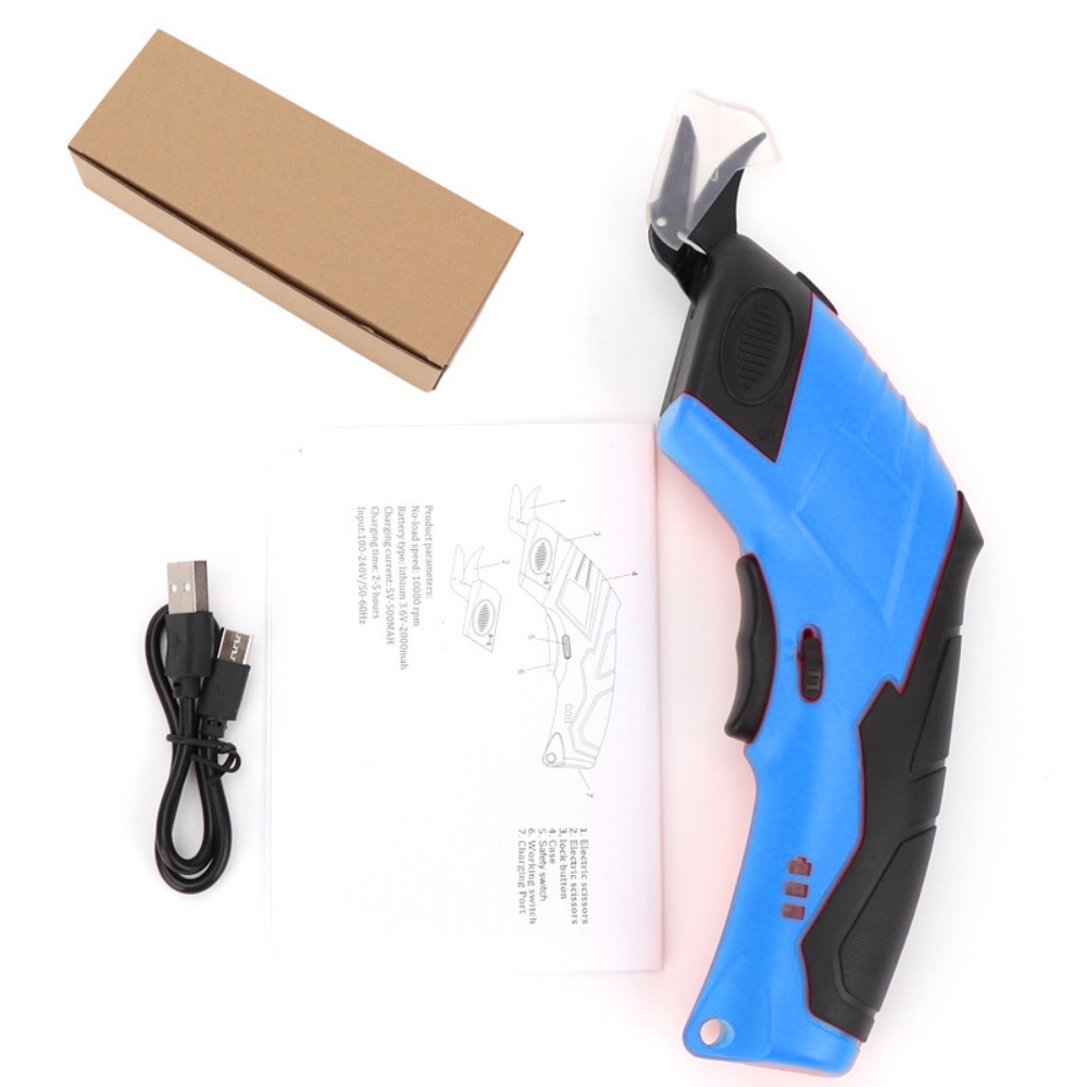 Leatherworking Equipment - 3.6V Electric Scissors Fabric Cutting Machine
