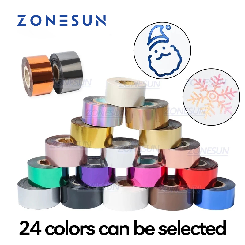 Leatherwork Embossing - ZONESUN 3/4/5cm Gold Silver Black Foil