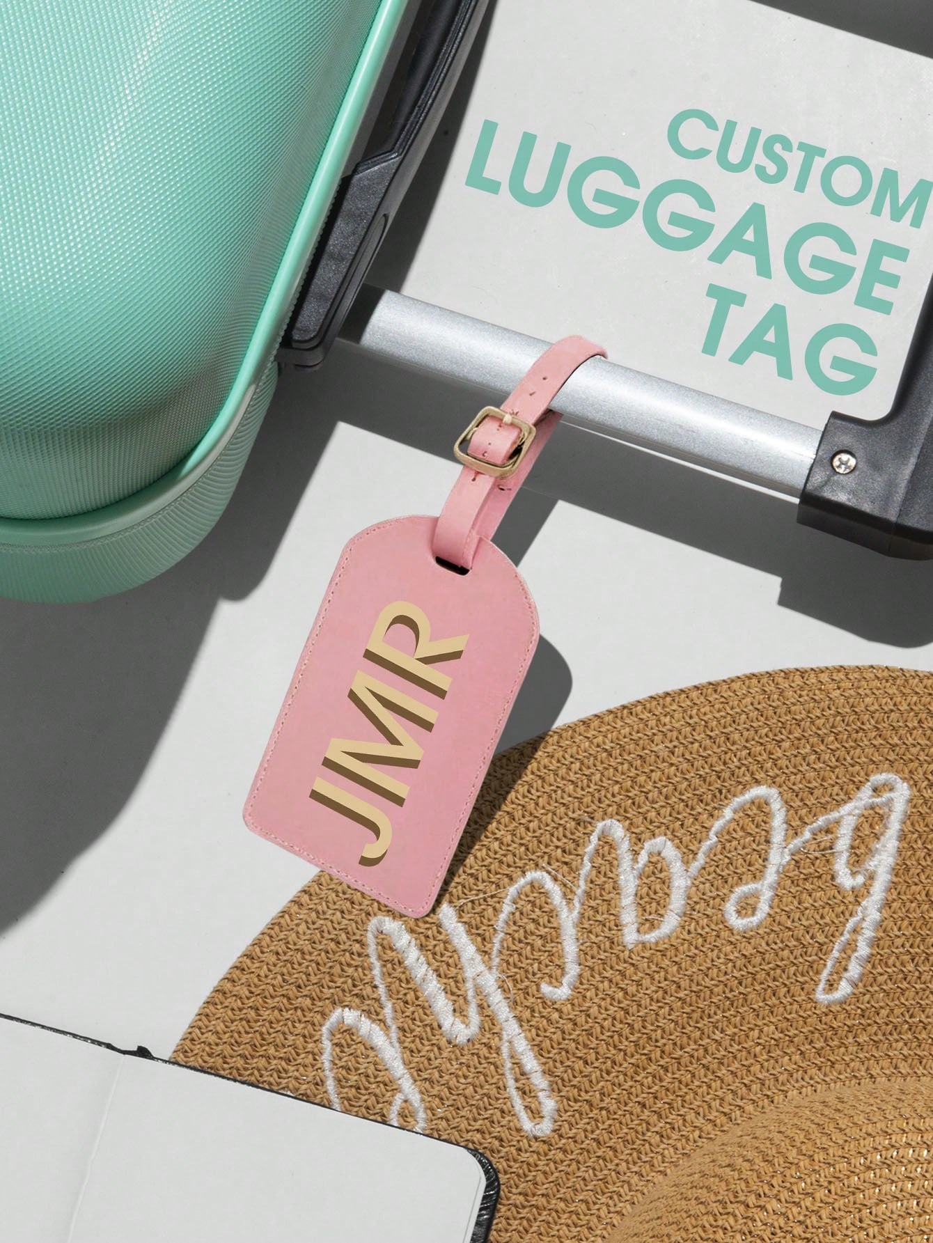Personalized Initial Luggage T - Leatherwork Letters ulasan dan harga