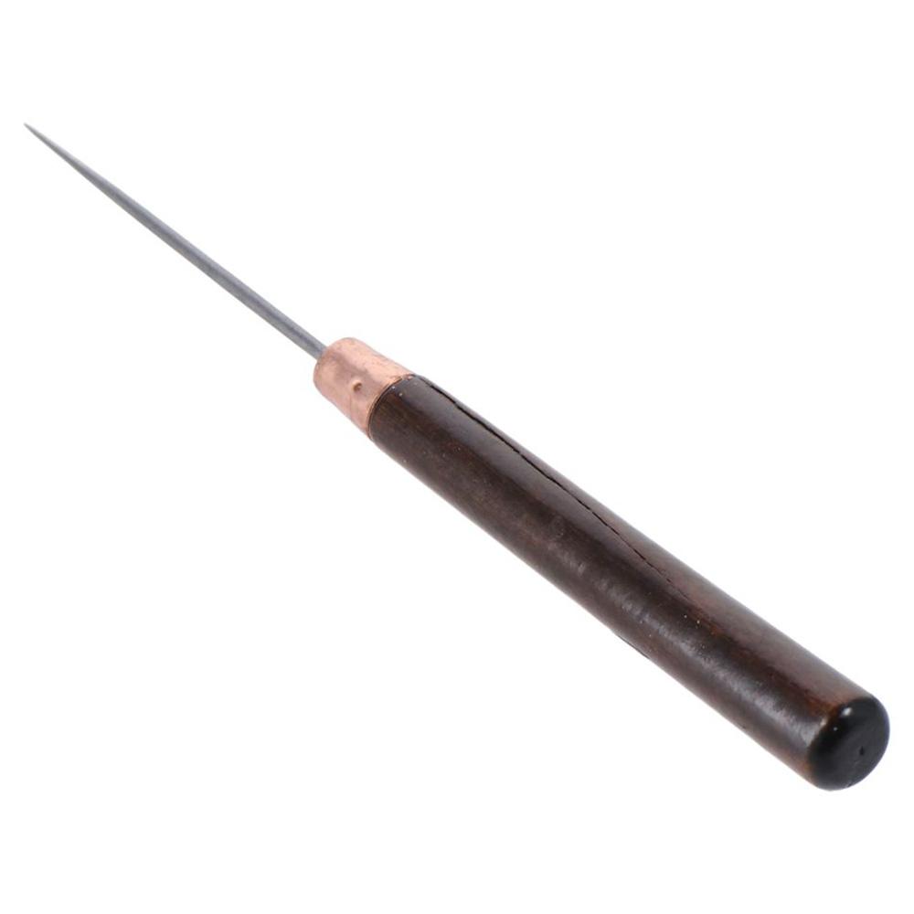 3Pcs Wooden Handle Scratch Awl - Leatherworking Equipment ulasan dan harga