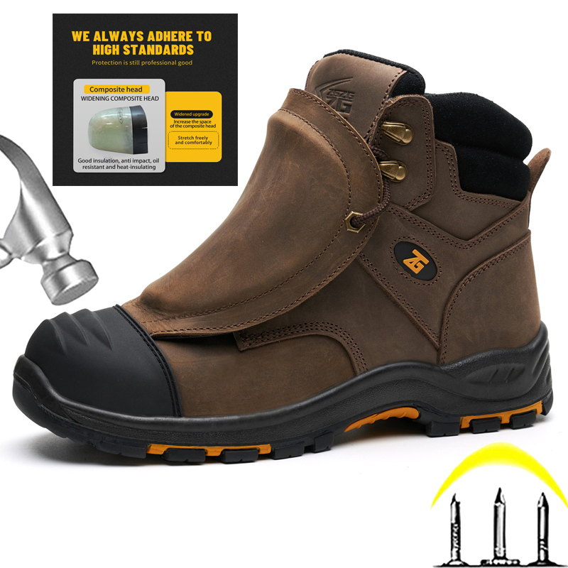 Genuine Leather Work Safety Bo - Leather Work Fabric ulasan dan harga