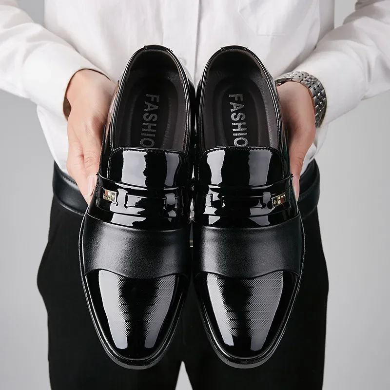 Leather Shoes for Men Wedding  - Leather Work Dress ulasan dan harga
