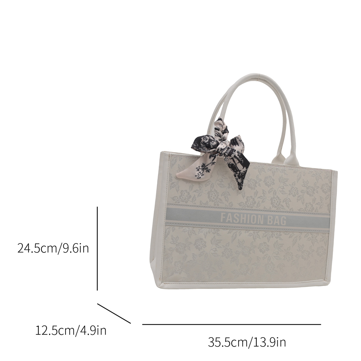 Luxury Elegant Women Tote Bag  - Leatherwork Letters ulasan dan harga