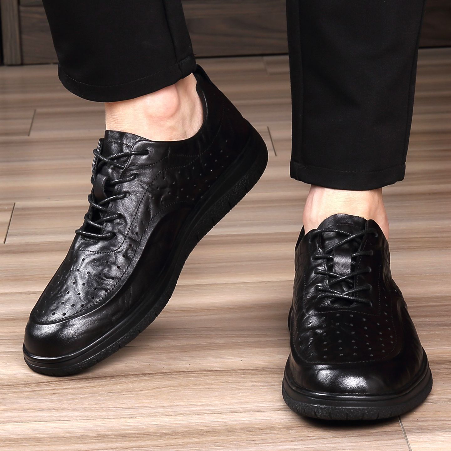 Casual Genuine Leather Shoes E - Leather Work Dress ulasan dan harga
