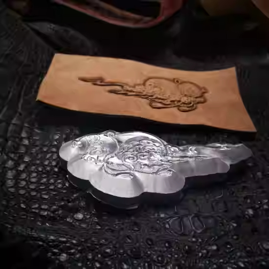 3D Gourd-shaped Leather Emboss - Leatherwork Flowers ulasan dan harga
