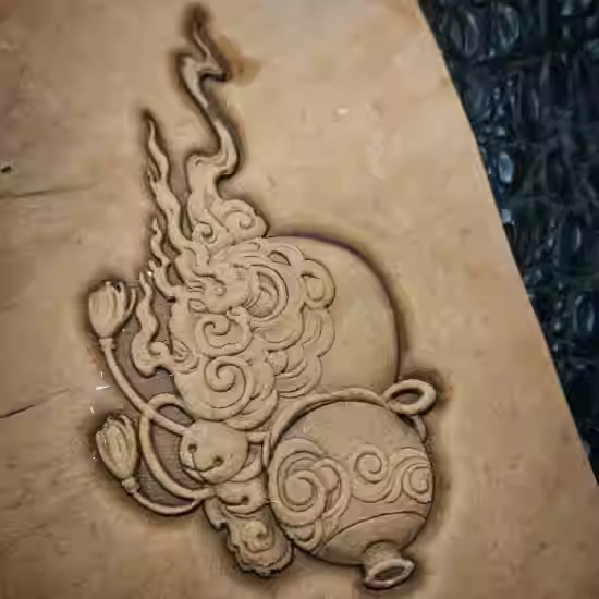 3D Gourd-shaped Leather Emboss - Leatherwork Flowers ulasan dan harga