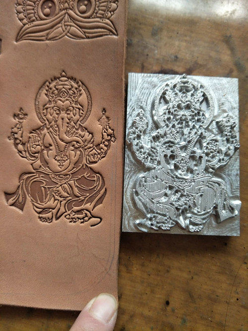 3D Gourd-shaped Leather Emboss - Leatherwork Flowers ulasan dan harga