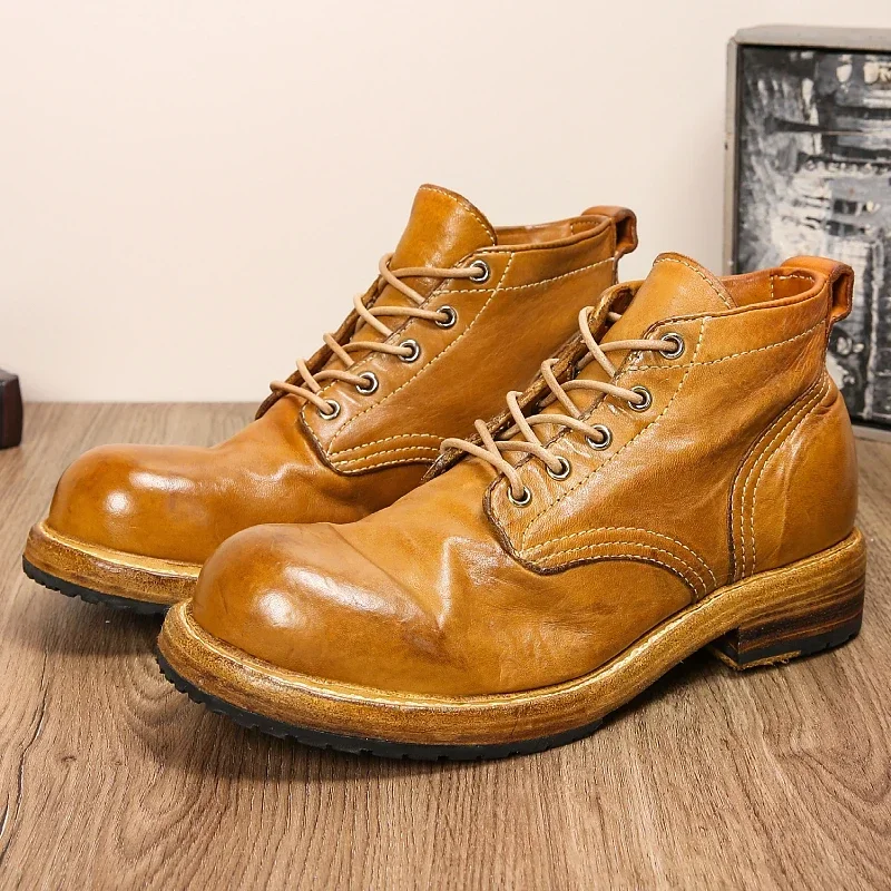 Goodyear-Boots Leather Shoes M - Leather Work Dress ulasan dan harga