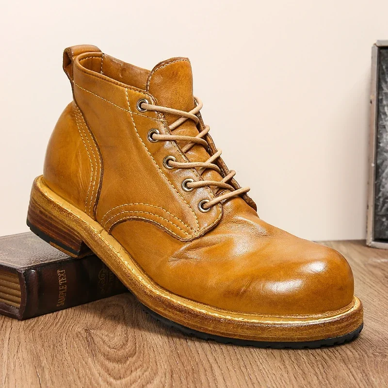 Goodyear-Boots Leather Shoes M - Leather Work Dress ulasan dan harga