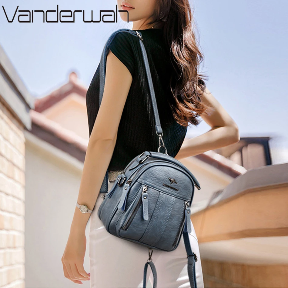 4 In 1 Leather Backpacks Multi - Leatherwork Letters ulasan dan harga