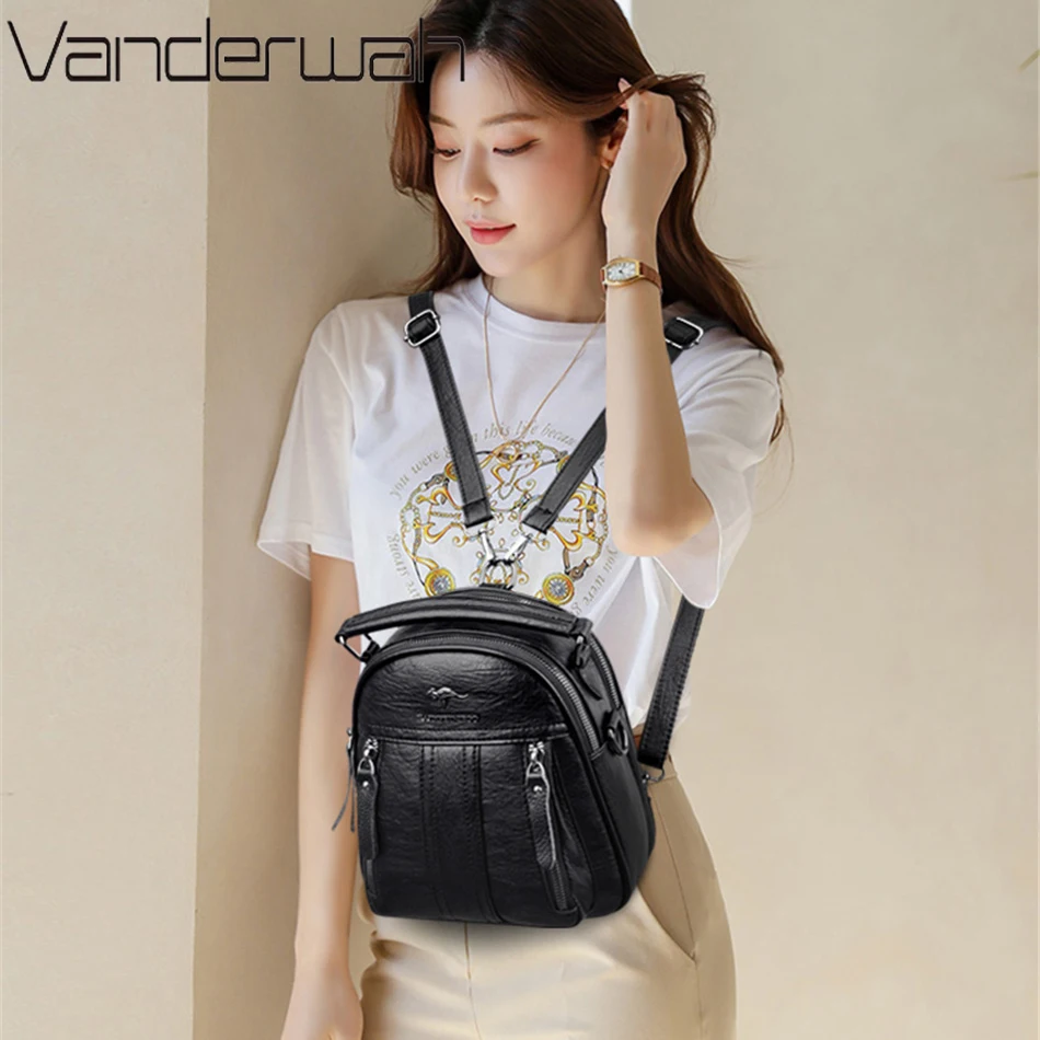 4 In 1 Leather Backpacks Multi - Leatherwork Letters ulasan dan harga