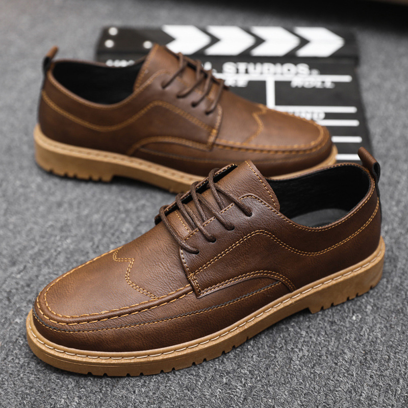 Brand Men's Casual Shoes Class - Leather Work Dress ulasan dan harga