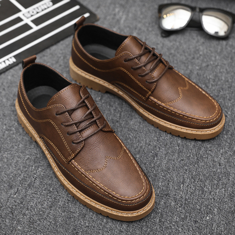 Brand Men's Casual Shoes Class - Leather Work Dress ulasan dan harga