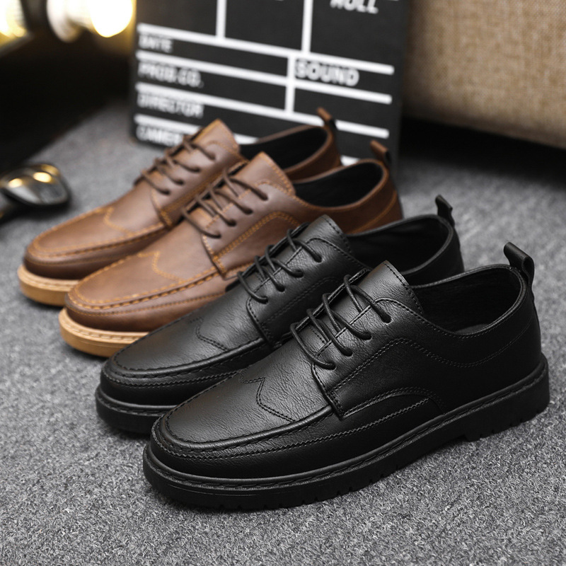 Brand Men's Casual Shoes Class - Leather Work Dress ulasan dan harga