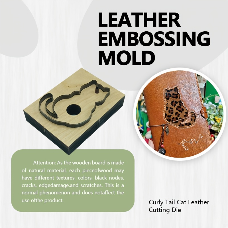 Leather Cutting Stamp Tool Cat - Leatherwork Embossing ulasan dan harga