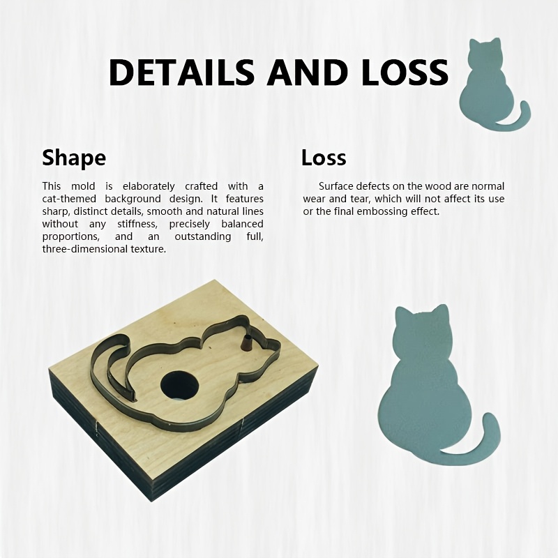 Leather Cutting Stamp Tool Cat - Leatherwork Embossing ulasan dan harga