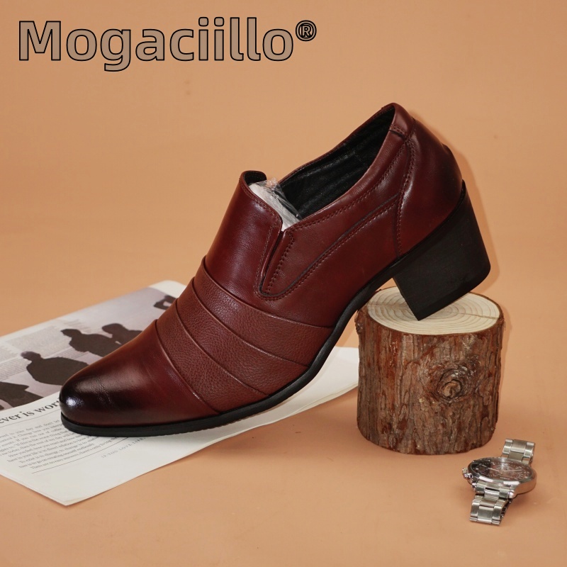 Hot Selling Men's Leather High - Leather Work Dress ulasan dan harga