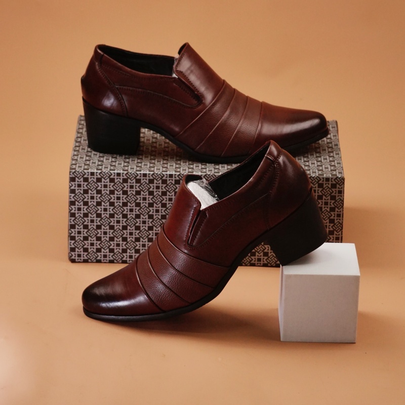 Hot Selling Men's Leather High - Leather Work Dress ulasan dan harga