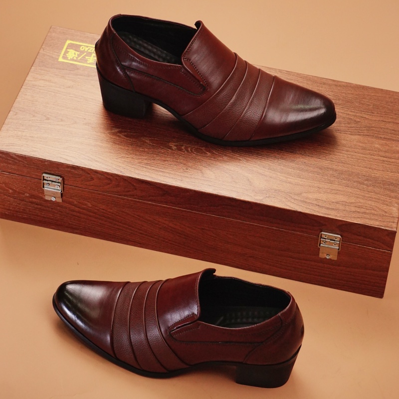 Hot Selling Men's Leather High - Leather Work Dress ulasan dan harga