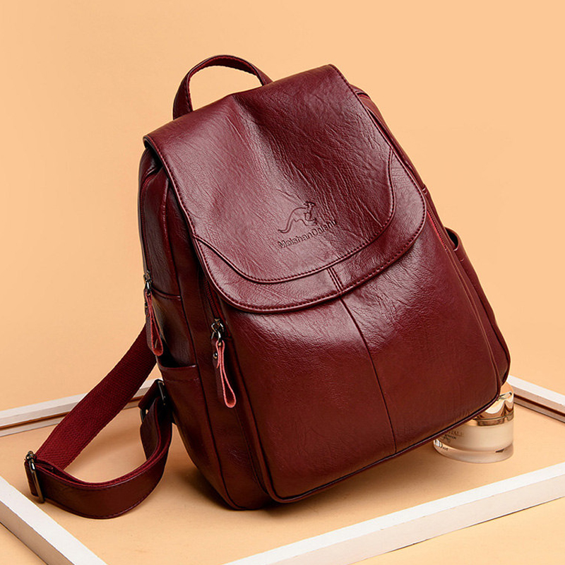 9 Color Women Soft Leather Bac - Leatherwork Letters ulasan dan harga