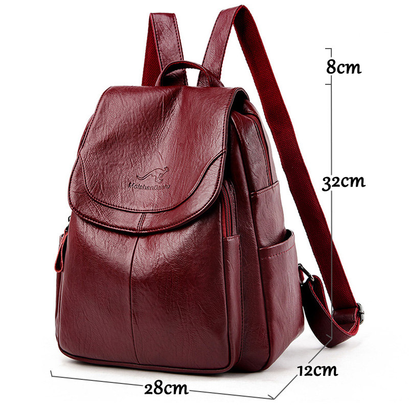 9 Color Women Soft Leather Bac - Leatherwork Letters ulasan dan harga