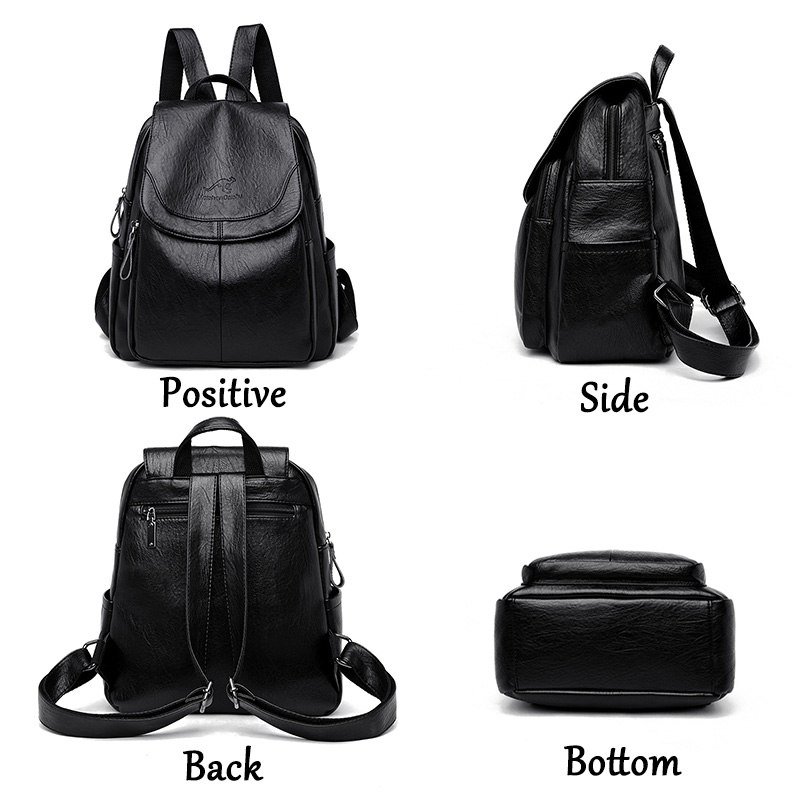9 Color Women Soft Leather Bac - Leatherwork Letters ulasan dan harga