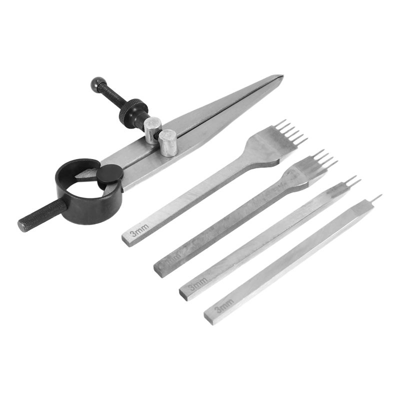 [NEW!A93G】 Leather Chisel Set, - Wing Divider Stitch ulasan dan harga