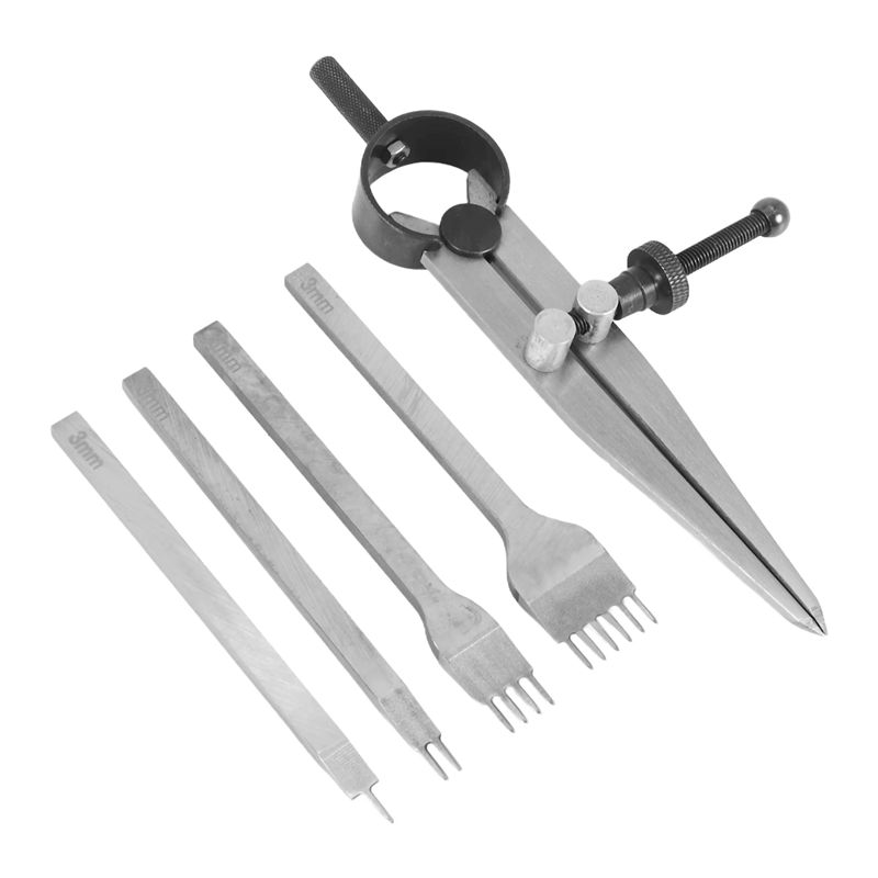 [NEW!A93G】 Leather Chisel Set, - Wing Divider Stitch ulasan dan harga