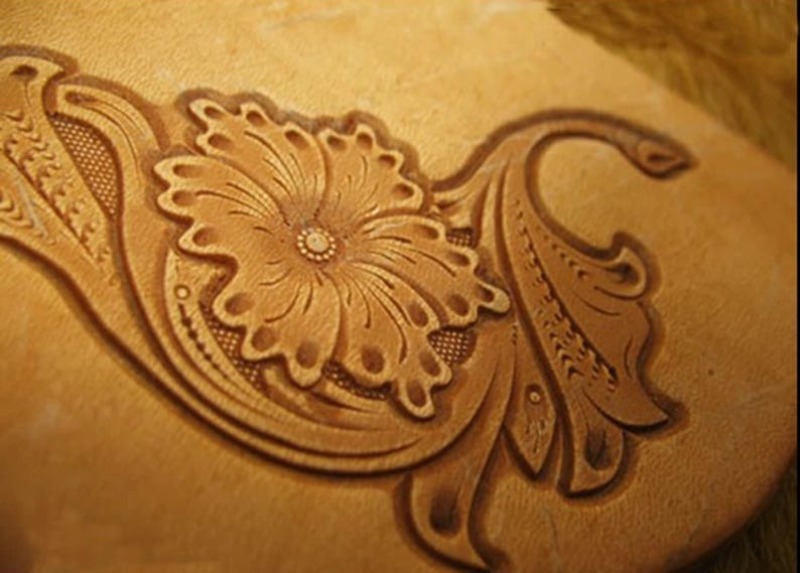 Leather Engraving Emboss Stamp - Leatherwork Flowers ulasan dan harga