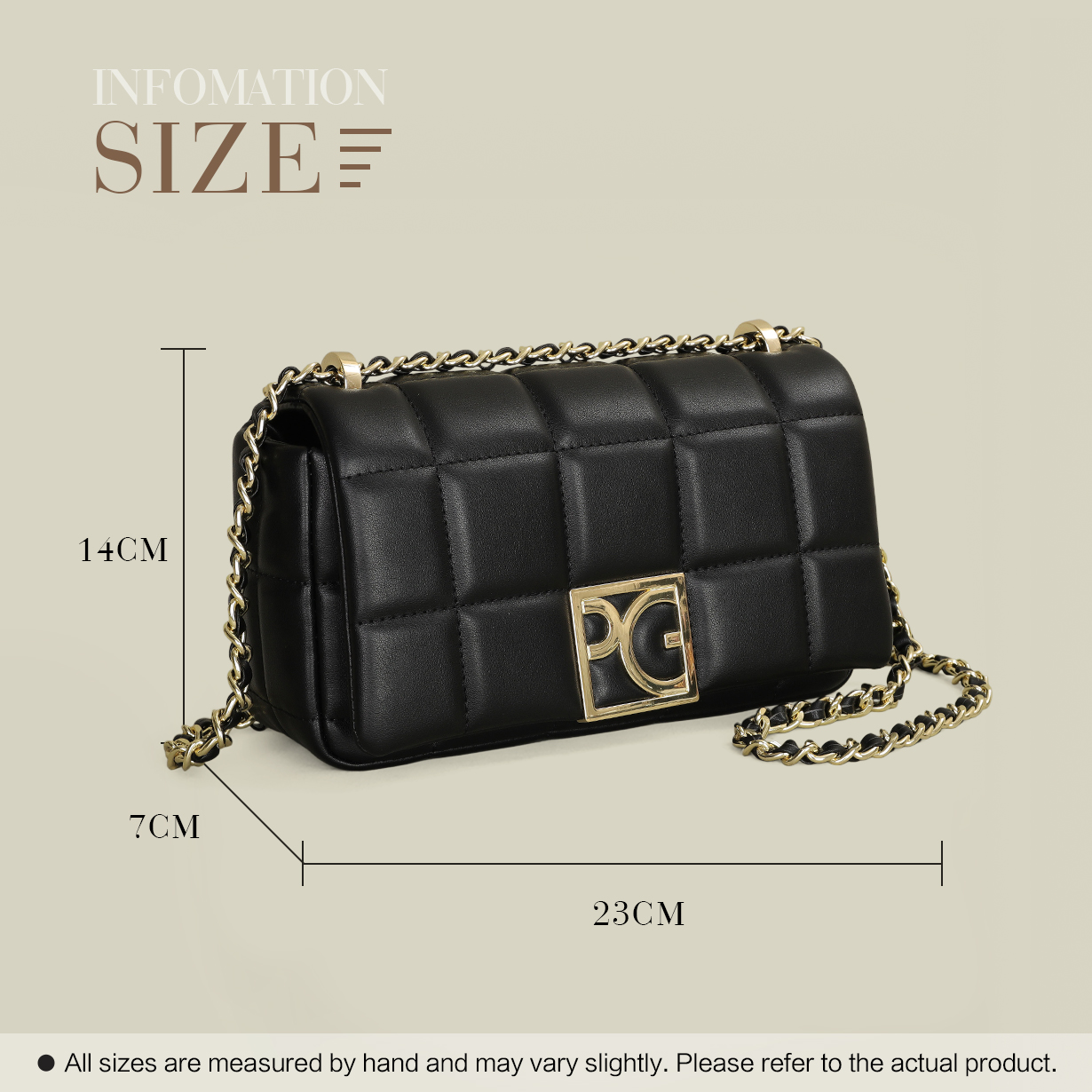 PG PATSY GARIS Women's Bag Lux - Leatherwork Letters ulasan dan harga