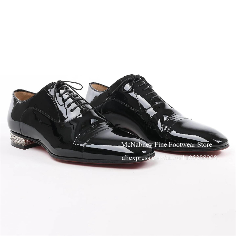 Patent Leather Oxford Shoes Bl - Leather Work Hat ulasan dan harga