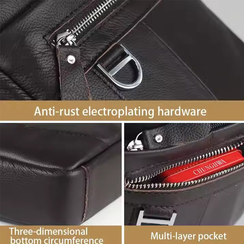 BULLCAPTAIN Mens Leather Messe - Leatherwork Letters ulasan dan harga