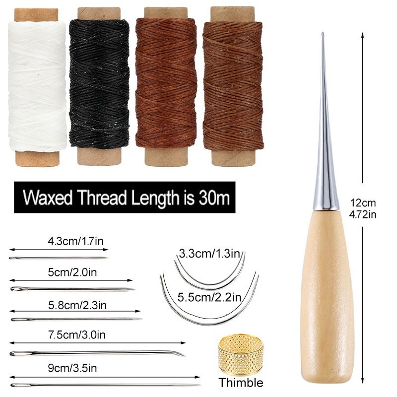 13 Pcs Leather Sewing Set Hand - Leatherwork Needles ulasan dan harga