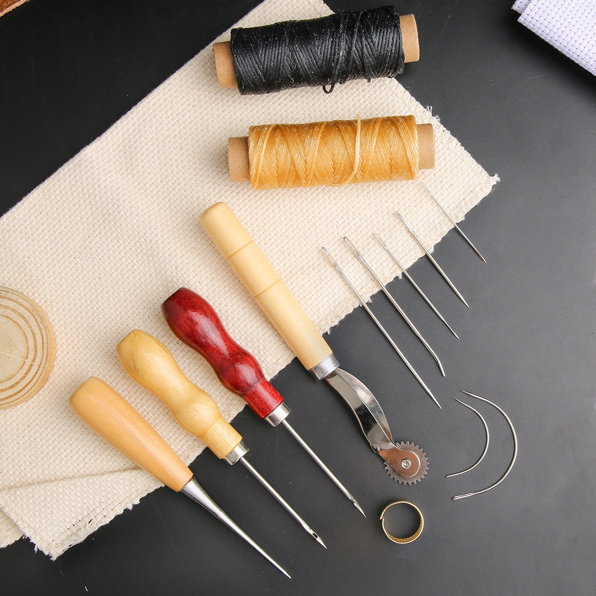 13 Pcs Leather Sewing Set Hand - Leatherwork Needles ulasan dan harga