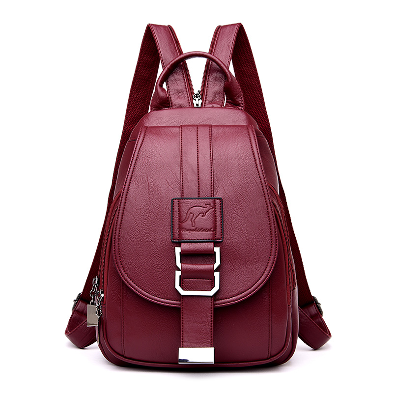 HOT 6 Color Women Backpacks Wo - Leatherwork Letters ulasan dan harga