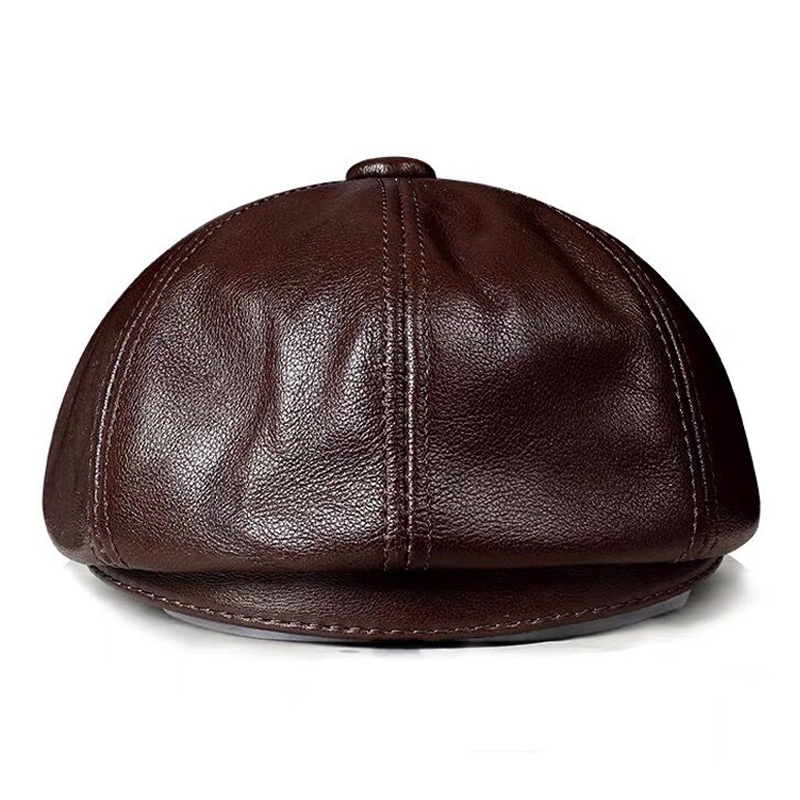 Spring New Genuine Leather Hat - Leather Work Hat ulasan dan harga