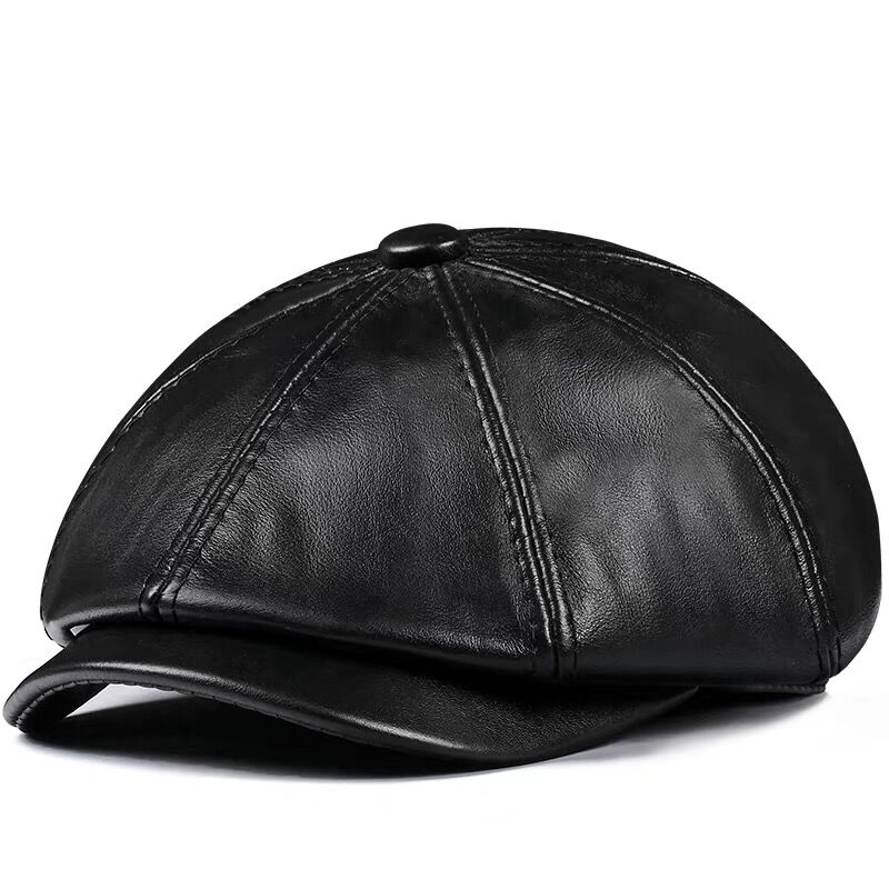 Spring New Genuine Leather Hat - Leather Work Hat ulasan dan harga
