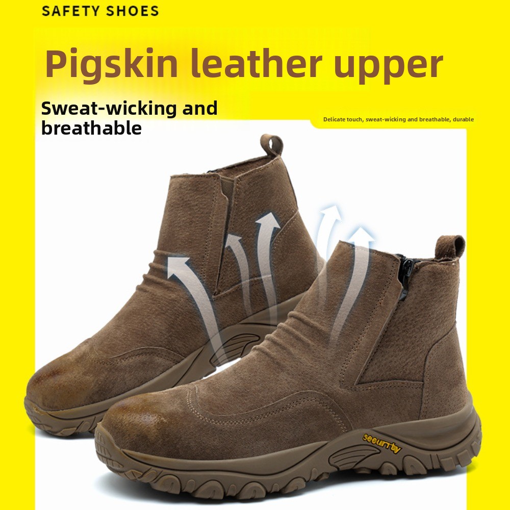 Breathable Leather One-Step Sa - Leather Work Hat ulasan dan harga