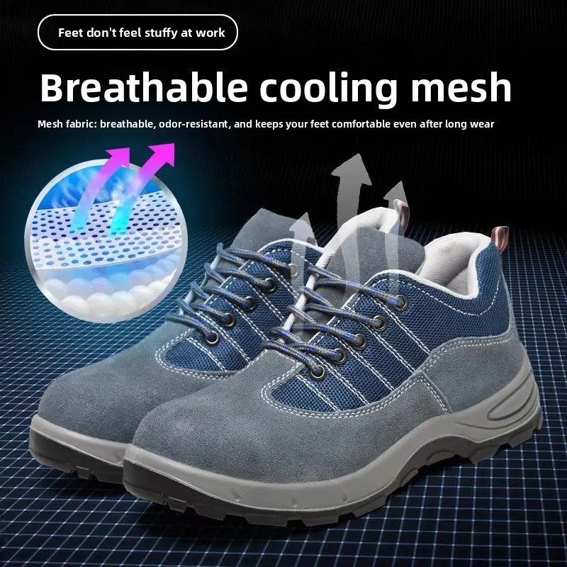 Mesh Breathable Work Safety Sh - Leatherwork Flowers ulasan dan harga