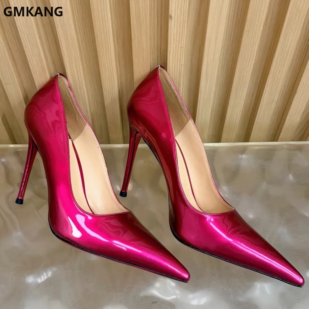 Women Pointed Toe Thin High He - Leather Work Dress ulasan dan harga