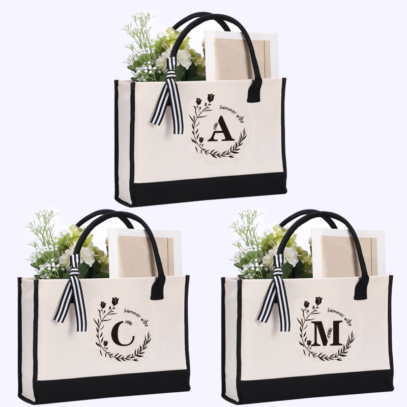 Leather letter print tote bag, - Leatherwork Letters ulasan dan harga