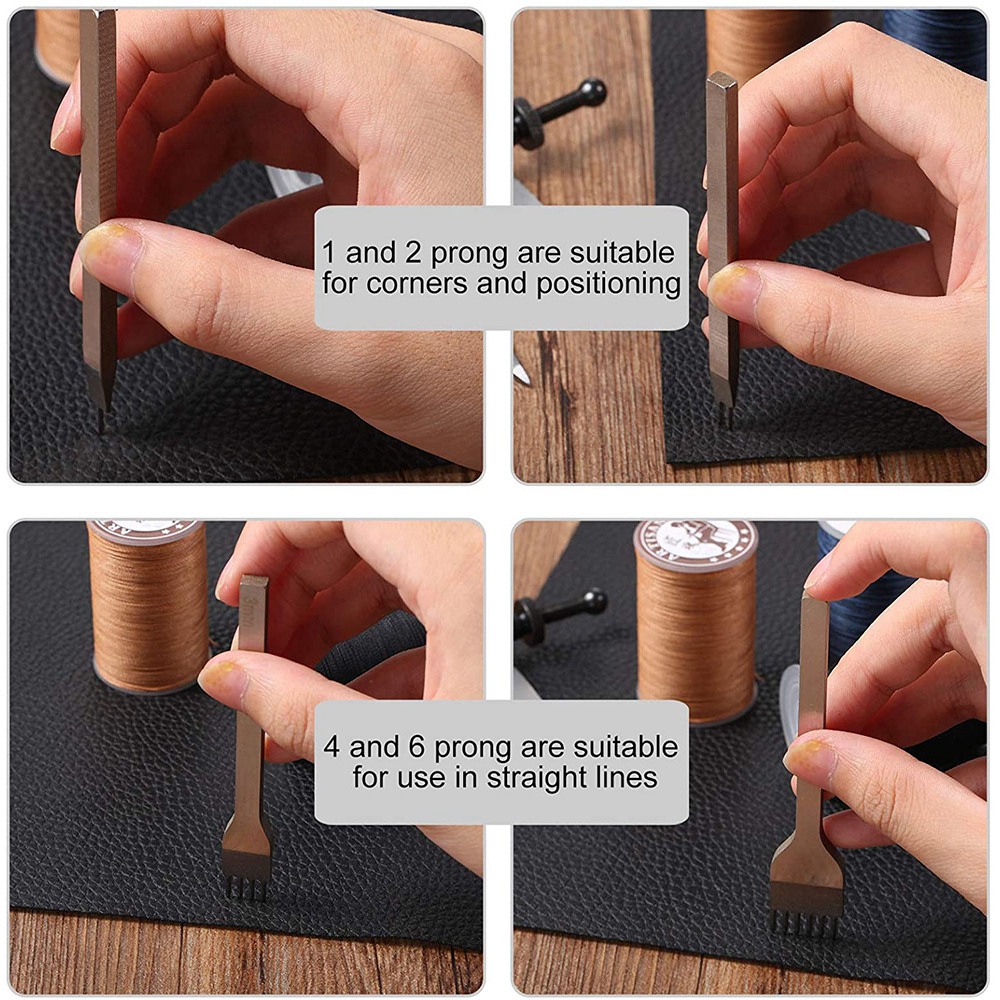 Leather Chisel Set, Prong Diam - Wing Divider Stitch ulasan dan harga