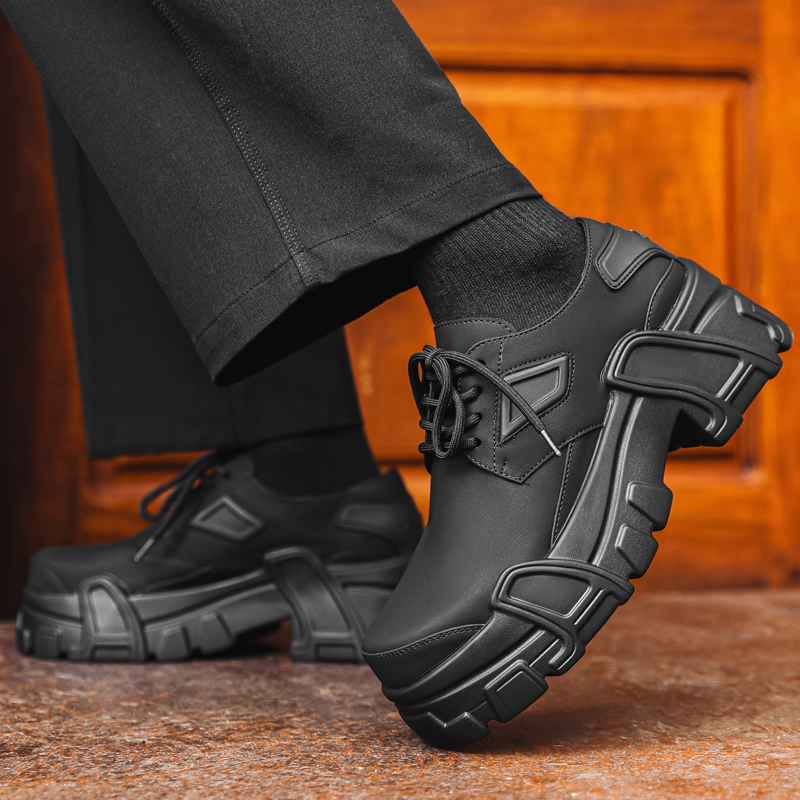 Men Platform Leather Shoes For - Leather Work Dress ulasan dan harga