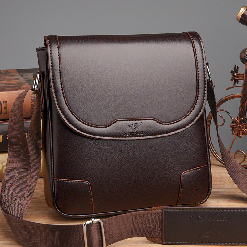 Luxury Brand Men Leather Shoul - Leatherwork Letters ulasan dan harga