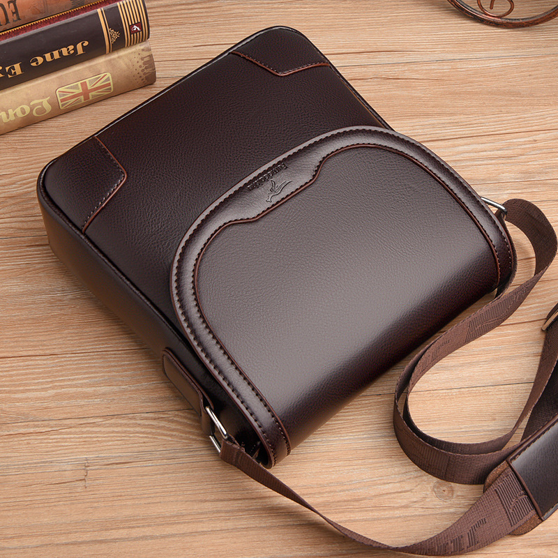 Luxury Brand Men Leather Shoul - Leatherwork Letters ulasan dan harga
